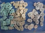 Bead models made from modelling clay.