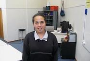 Student in her electronics class