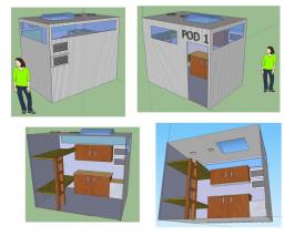 Pod 1 design.