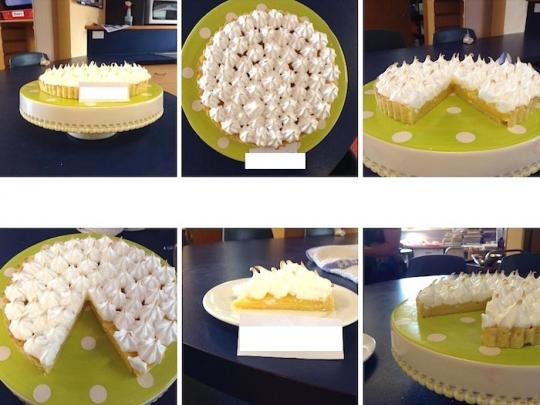 Lemon meringue pie: Finished product