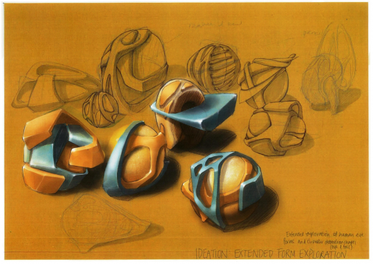 Sketches for ideation exploration of the eye