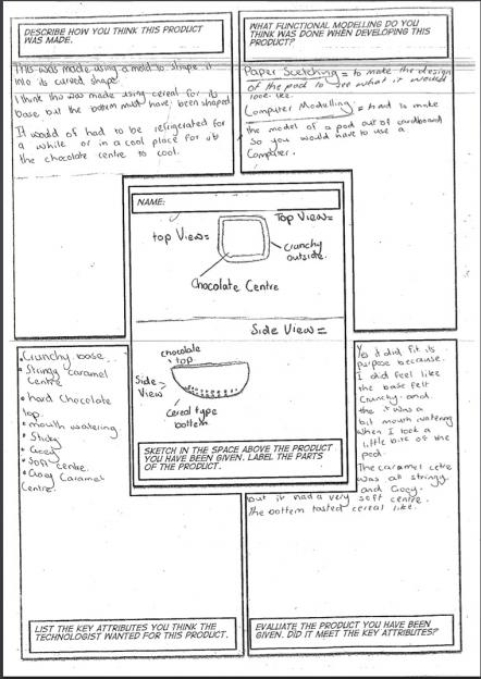Priori learning, modelling, student's worksheet