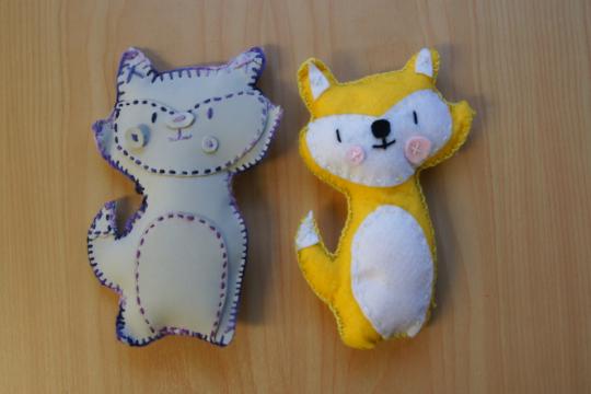 Student's cat soft toys