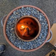 Constructed Tandoor oven. 